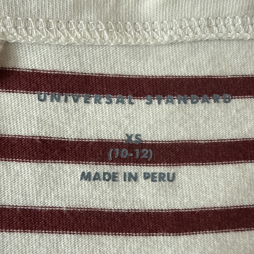 Universal Standard Belle Breton Red Striped Jersey Dress Women's XS 10-12 Cozy‎ - Picture 5 of 11